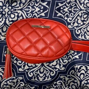 Red aldo belt bag